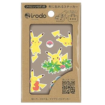 irodo ポケモン まとめ売り Amazon.co.jp: ポケモンセンターオリジナル 布用ステッカーirodo
